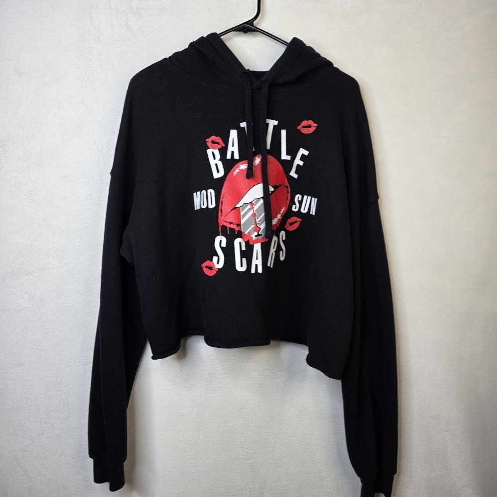 Mod sun battle scars cropped hoodie sz xl